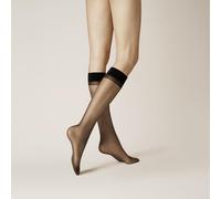 Kunert Damen Kniestrümpfe Perfect Shine 15 Black 0500 Größe 35-38