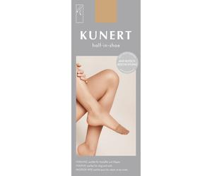 Kunert Velvet Half-In-Shoe Füßling 3er Pack | ONESIZE (0) | Puder (KU-3550)