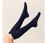 Kunert Wool Care Kniestrumpf 1 Paar | 39-42 (II) | Marine (KU-0360)