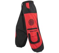 Kunst und Magie Flower of Life Hippie Haremshose Goahose Cargohose, Größe:3XL, Farbe:Schwarz/Rot