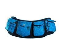 Kunst und Magie Goa Gürteltasche mit Mandala Motiven, Farbe:Schwarz/Blau