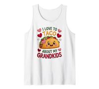 Kunstgarn mit Aufschrift I Love to Taco About My Grandkids, für Oma und Oma Tank Top