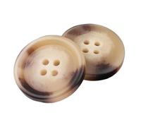 Kunstharzknöpfe, rund, beige, Trenchcoat-Knöpfe, dekoratives Nähzubehör, Farbe 1, 15mm 10Stück