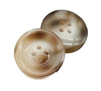 Kunstharzknöpfe, rund, beige, Trenchcoat-Knöpfe, dekoratives Nähzubehör, Farbe 31, 25mm 10Stück