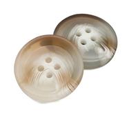 Kunstharzknöpfe, rund, beige, Trenchcoat-Knöpfe, dekoratives Nähzubehör, Farbe 8, 30mm 10Stück