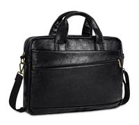Kunstleder-Kuriertasche für Herren, 39,6 cm (15,6 Zoll), Laptoptasche, Aktentasche, Computer-Handtaschen, Schultertasche, Crossbody-Tasche mit gepolsterter Laptophülle für Arbeit, Uni, Reisen