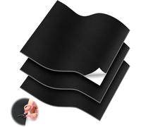 Kunstleder Selbstklebend, 3 Stück Leders Reparatur Set Schwarz 32X22cm, Verschleißfest und kratzfest Leder Patch Selbstklebend mit Schere für couch Autositz Sofa Möbel Leder Reparatur Renovierung