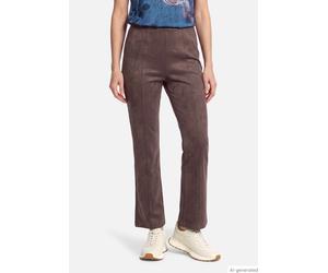 Kunstlederhose aus Velour Muskat 42