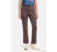 Kunstlederhose aus Velour Muskat 44