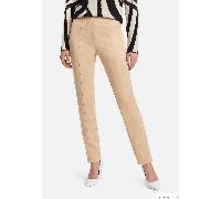 Stoffhose BETTY BARCLAY "Damen Slim Fit", Damen, Gr. 48, Normalgrößen, beige, Obermaterial: 95% Polyester, 5% Elasthan, slim fit 7/8-Länge, Hosen Stoffhose (89747309-48) beige