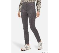 Kunstlederhose aus Velour Style Selina Fashion Mausgrau 40