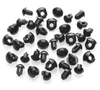 Kunststoff-Augen, Größe: 3 + 4 mm, 40er-Pack