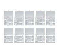 Kunststoff-Nähmaschinenspulen, 10 Sets, transparente, langlebige Spulen mit 25 Gittern, Kunststoff-Aufbewahrungsbox für elektrische Nähmaschinen-Zubehör, Haushaltsgebrauch