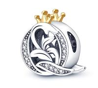 KUNVONIC Buchstabe Charm Anhänger Damen Alphabet Q 925 Sterling Silber für Armband Charms Beads passend für Pandora Armband und Halskette, Kompatibel mit Europäischen Armbänder für Frauen Mädchen