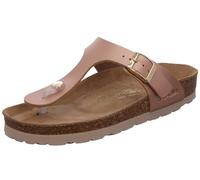 Rohde Damen Zehentrenner Pantolette Metallic-Optik Alba 5600, Größe:40 EU, Farbe:Rosa