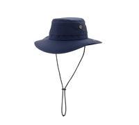 Kuranda Outdoorhut - wasserdichter Sonnenhut mit UPF50+ & Kinnriemen - Wanderhut mit Belüftung & verstellbarer Krempe - Regenhut für Camping & Trekking (DE/NL/SE/PL, Alphanumerisch, L, XL, Navy)