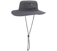 Kuranda Outdoorhut - wasserdichter Sonnenhut mit UPF50+ & Kinnriemen - Wanderhut mit Belüftung & verstellbarer Krempe - Regenhut für Camping & Trekking (DE/NL/SE/PL, Alphanumerisch, L, XL, Grau)