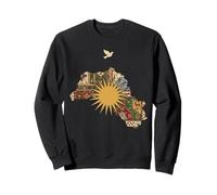 Kurdistan Karte Flagge Erbe Ethnischer Stolz Kurdische Kultur Sweatshirt