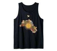 Kurdistan Karte Flagge Erbe Ethnischer Stolz Kurdische Kultur Tank Top