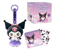 Kuromi Diablo Figur mit Schlüsselanhänger und Zubehör - Kuromi und My Melody Angel&Devil Kollektion - für Fans von Hello Kitty and Friends Kawaii