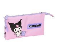 Kuromi Federmäppchen für Kinder, ideal für Kinder im Schulalter, bequem und vielseitig, Qualität und Widerstandsfähigkeit, 22 x 3 x 12 cm