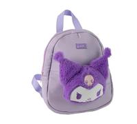 Kuromi Hello Kitty Kinderrucksack für Mädchen, 3D-Plüschtier, Violett, leicht und bequem, Einheitsgröße für Schule und Vorschule, offizielles Lizenzprodukt
