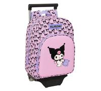 Kuromi Kinderrucksack mit Trolley Safta 705, ideal für Kinder verschiedener Altersgruppen, bequem und vielseitig, Qualität und Widerstandsfähigkeit, 26 x 11 x 34 cm