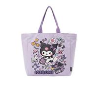 Kuromi Leichte und praktische Einkaufstasche - Stofftasche mit Kuromi Design, wiederverwendbar und angenehm zu tragen