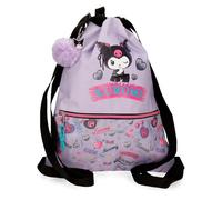 Sanrio Kuromi Retropop Rucksack mit Reißverschluss Violett 35x46x1 cm Polyester 1.6L