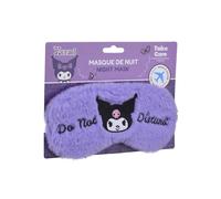 Kuromi Schlafmaske Plüsch - Weiche Augenmaske & Schlafbrille für Damen & Mädchen - Nachtmaske zum Schlafen, Reisen, Entspannen & Ausruhen - Süßes Kawaii Design - Perfekt als Geschenkidee