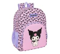 Kuromi Schulrucksack für Kinder, Kinderrucksack, anpassbar an den Kinderwagen, ideal für Kinder im Schulalter, bequem und vielseitig, Qualität und Widerstandsfähigkeit, 33 x 14 x 42 cm