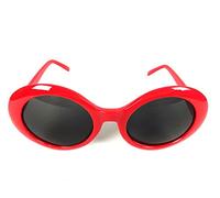 Kurt Cobain Alien Shades Sonnenbrille Nirvana dicker Rahmen Brille, rot, One size