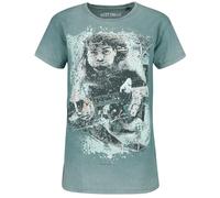 Kurt Cobain Guitar Frauen T-Shirt türkis XXL 100% Baumwolle Band-Merch, Bands