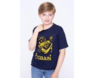 Kurt Cobain - Laces Kids Navy - T-Shirt - Blau - 3-4 Years - 100% Baumwolle Blau 3-4 Years