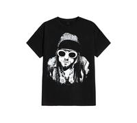 Kurt Cobain One Colour Männer T-Shirt schwarz S 100% Baumwolle Band-Merch, Bands