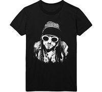 Kurt Cobain One Colour Herren-T-Shirt - schwarz - Offizielles Merchandise L