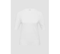 Kurzärmeliger Strickpullover aus Viskosemix 46 creme 2165879.0210.46