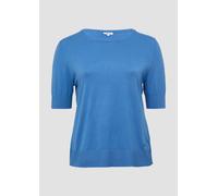 Kurzärmeliger Strickpullover aus Viskosemix 52 blau 2168585.5513.52