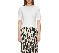 Kurzärmeliger Strickpullover aus Viskosemix Creme 44