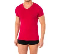 Kurzärmeliges Herren-T-Shirt mit V-Ausschnitt 110810-8P717 XL