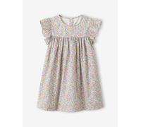 Kurzärmeliges Mädchen Sommerkleid weiß Gr. 110 von vertbaudet