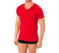 Kurzärmeliges T-Shirt mit V-Ausschnitt 110810-8P723 Mann 2XL