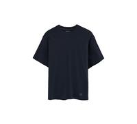 Kurzärmliges Cotolino-T-Shirt marineblau mit Polo Club Logo XL