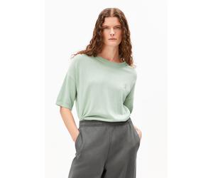 KURZÄRMLIGES LEINEN-MIX STRICKSHIRT | Leinen-Mix - türkis (XL)