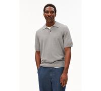 KURZÄRMLIGES STRICKPOLOSHIRT | 100% Bio-Baumwolle - grau (S)