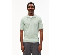 KURZÄRMLIGES STRICKPOLOSHIRT | 100% Bio-Baumwolle - türkis (L)