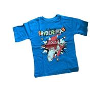 Kurzärmliges T-Shirt für Jungen | "Spiderman" | Blau oder Orange | Blau,128