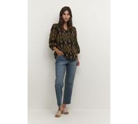 Kurzarm-Bluse Casual fit Blac XS