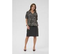 Kurzarm-Bluse CUtaylar Relaxed fit black offwhite M