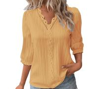 Kurzarm Bluse Damen, Shirts & Blusen, Spitzen Oberteile Elegante Blusen Tuniken Tops Sommer Basic Shirt 3/4 Arm Bluse Tunika Große Größen Alle Meine Bestellungen Anzeigen 2025 Deutsch
